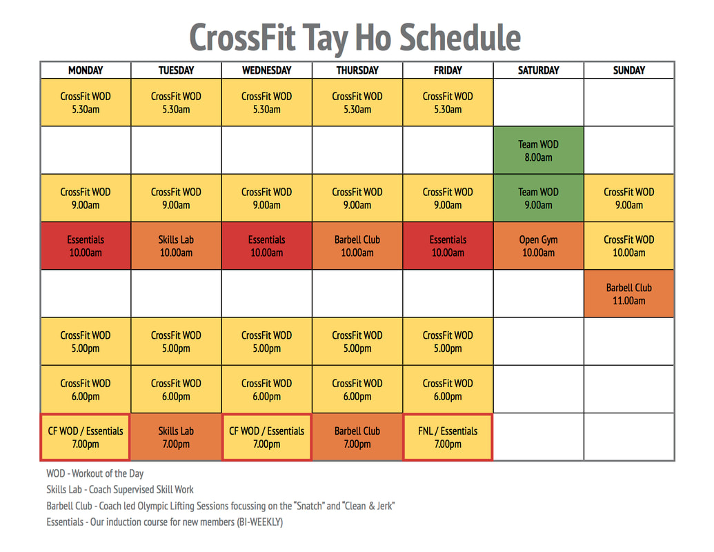 Schedule CrossFit Tay Ho